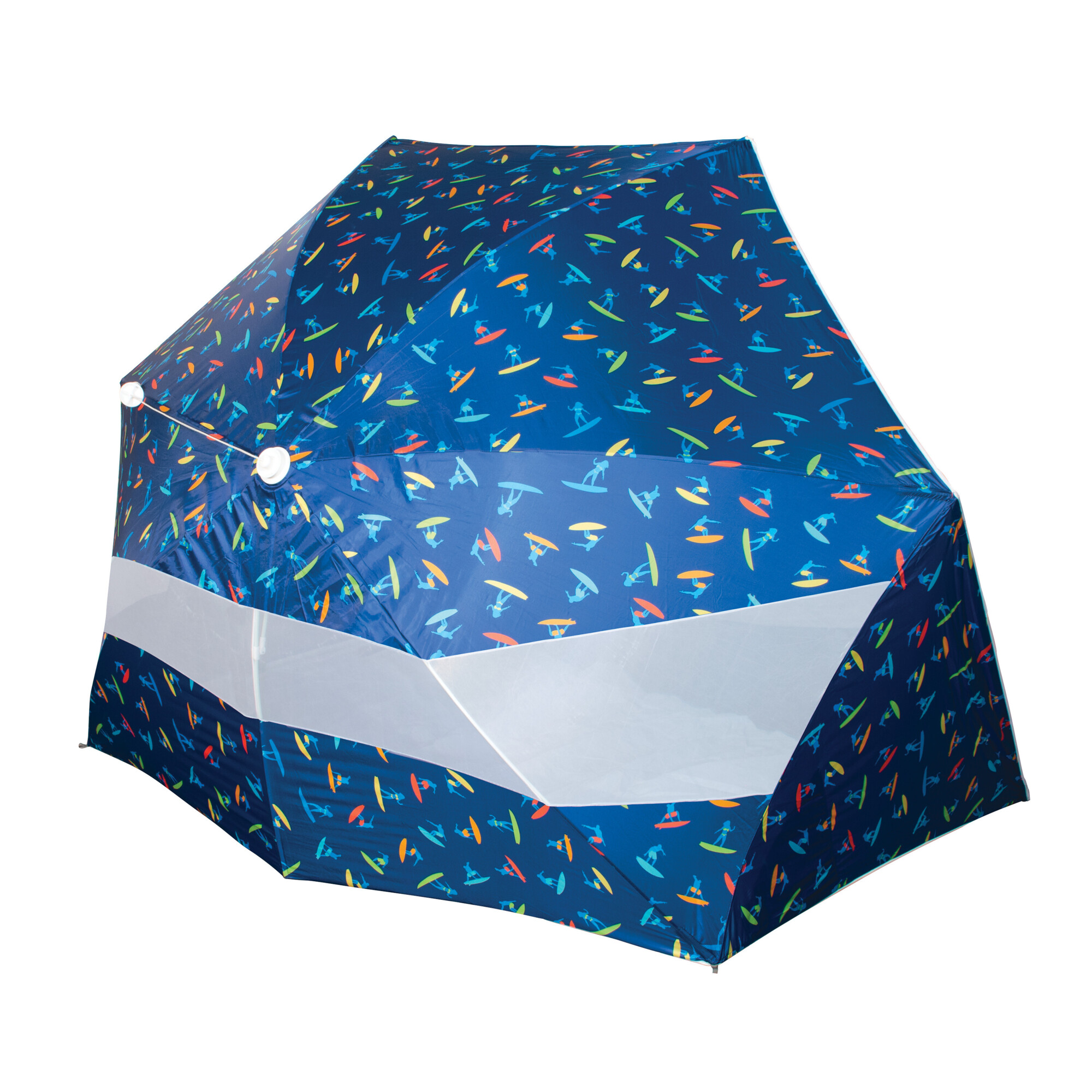 Rio Brands Rio Beach, Rio Pop up shelter-surf print, Canopy Diameter 7.1 ft, Shape Unique, Model# BH301-202-1